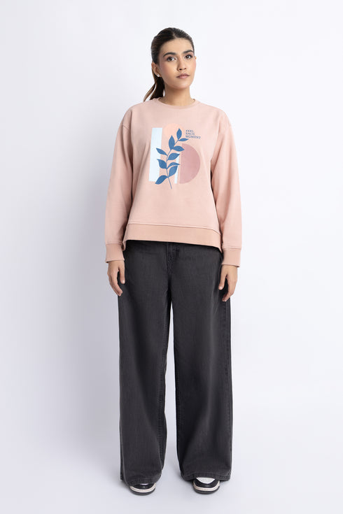 The Tea Pink Oversized Sweatshirt