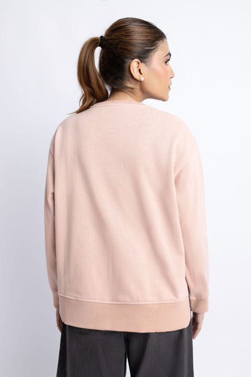 The Tea Pink Oversized Sweatshirt