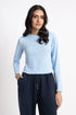The Blue Cropped Fitted T-Shirt