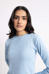 The Blue Cropped Fitted T-Shirt