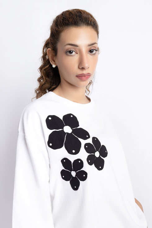 The Floral Extreme Oversized T-Shirt