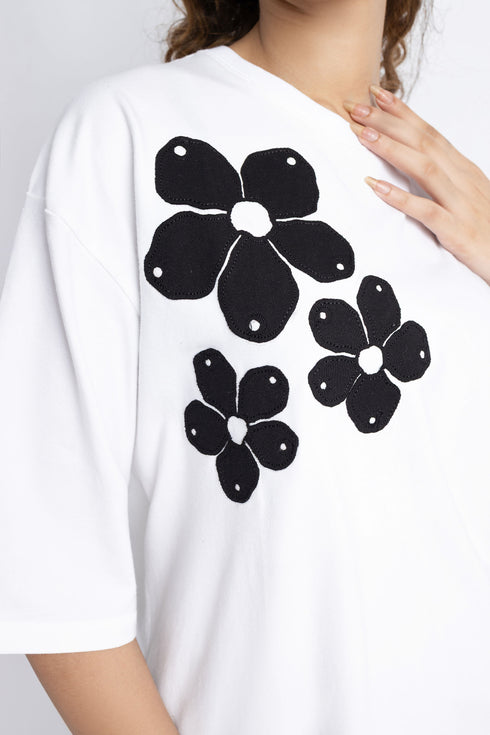 The Floral Extreme Oversized T-Shirt