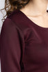 The Burgundy Scuba Fitted Top