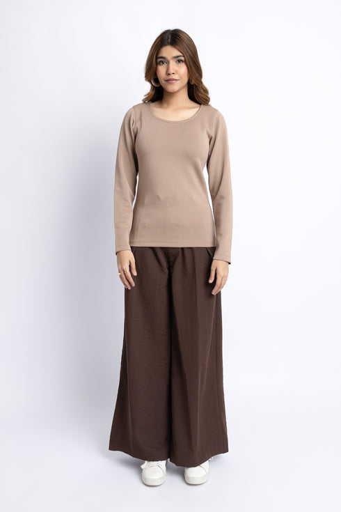 The Mocha Scuba Fitted Top