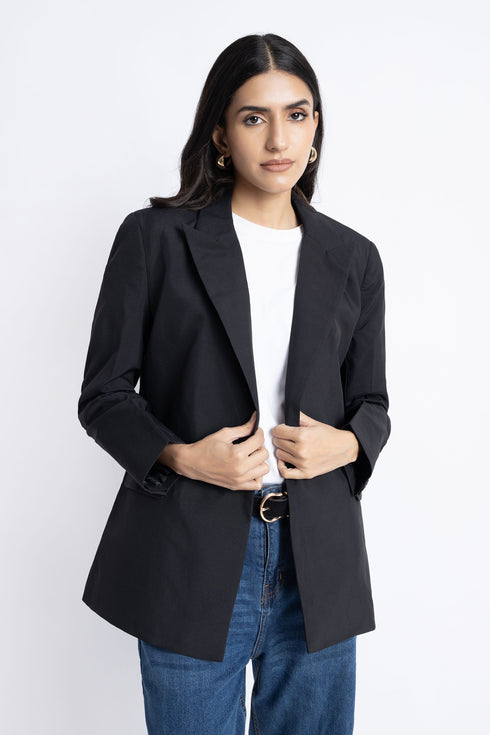 The Black Regular Fit Blazer