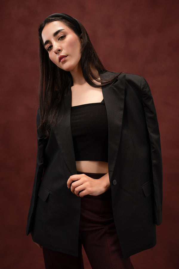 The Black Regular Fit Blazer
