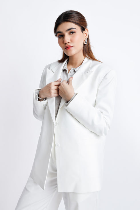 The Classic White Blazer