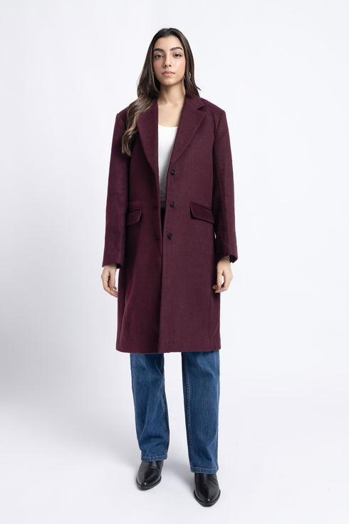 The Plum Long Coat