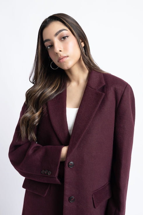 The Plum Long Coat
