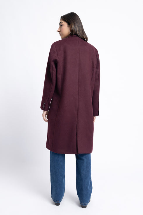 The Plum Long Coat