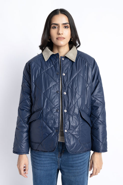 The Navy Puffer Jacket