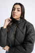 The Black Cropped Puffer Jacket