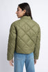 The Olive Cropped Puffer Jacket