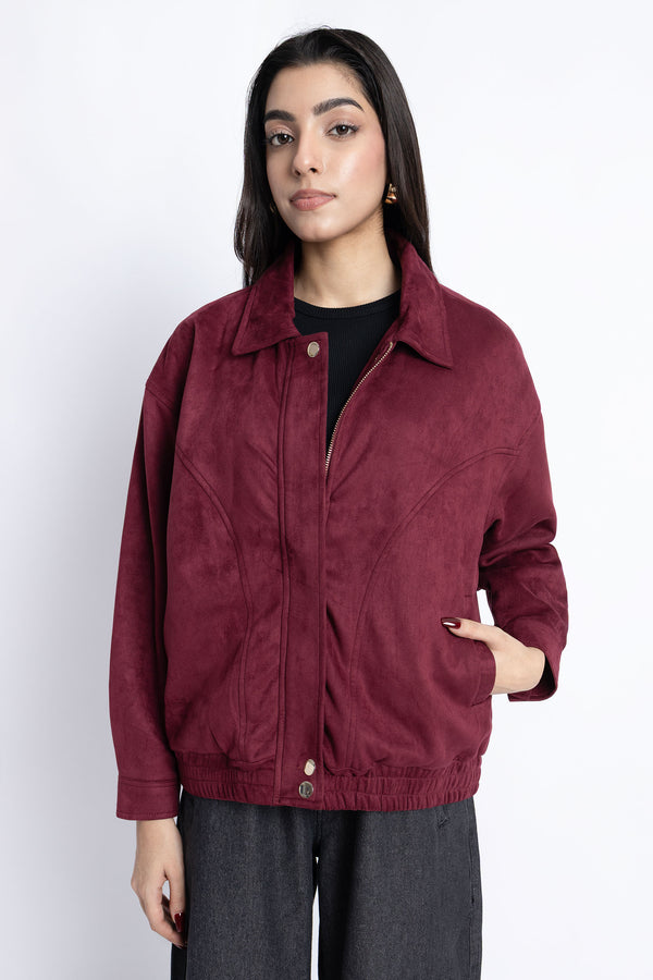 The Suede Boxy Fit Jacket