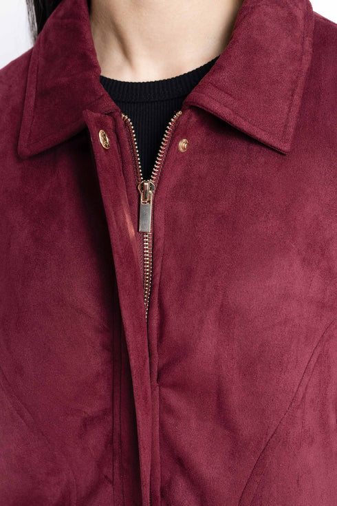 The Suede Boxy Fit Jacket