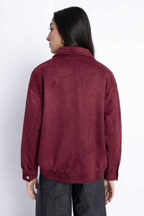 The Suede Boxy Fit Jacket