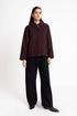 The Plum Oversized Wool Jacket