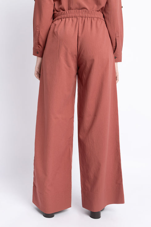 The Barn Red Wide Leg Trousers