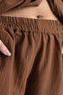 The Toffee Brown Wide Leg Trousers