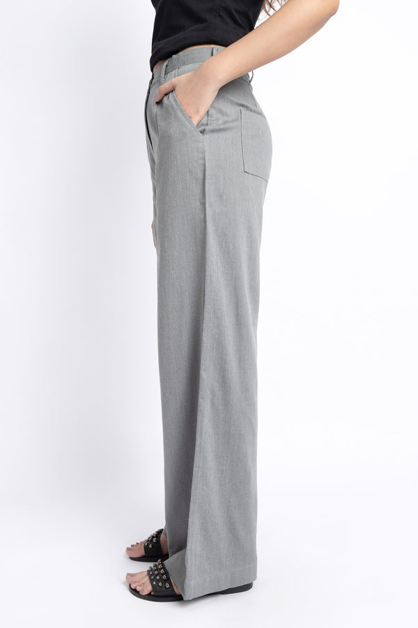 The Grey Wide Leg Pants