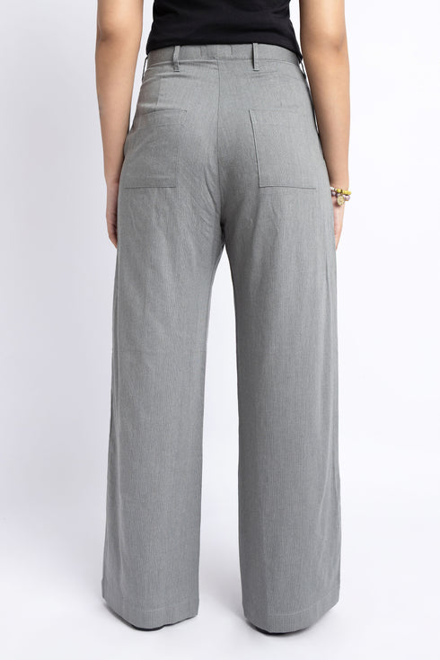 The Grey Wide Leg Pants