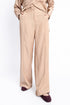 The Khaki Double Pleat Wide Leg Pants