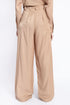 The Khaki Double Pleat Wide Leg Pants
