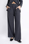 The Charcoal Wide Leg Pleated Trousers