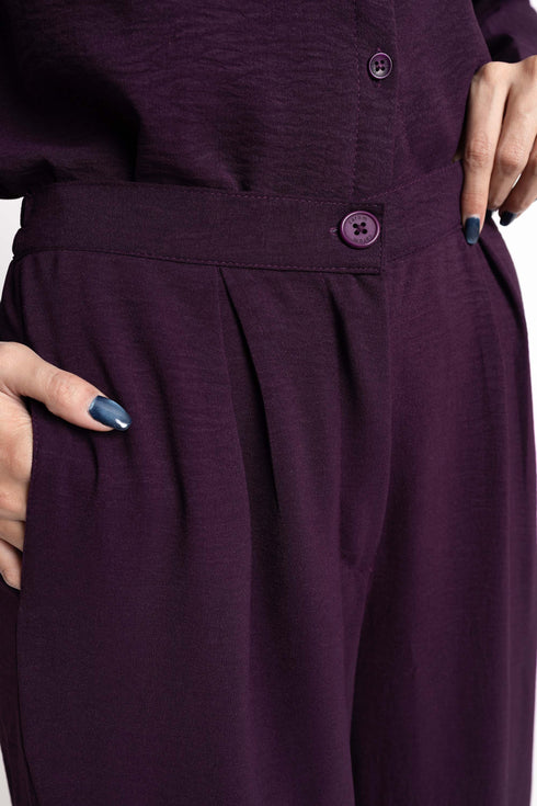The Winter Bloom Wide Leg Trousers