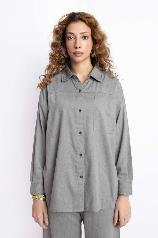 The Grey Oversized Shirt