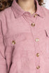 The Tea Pink Corduroy Oversized Shacket