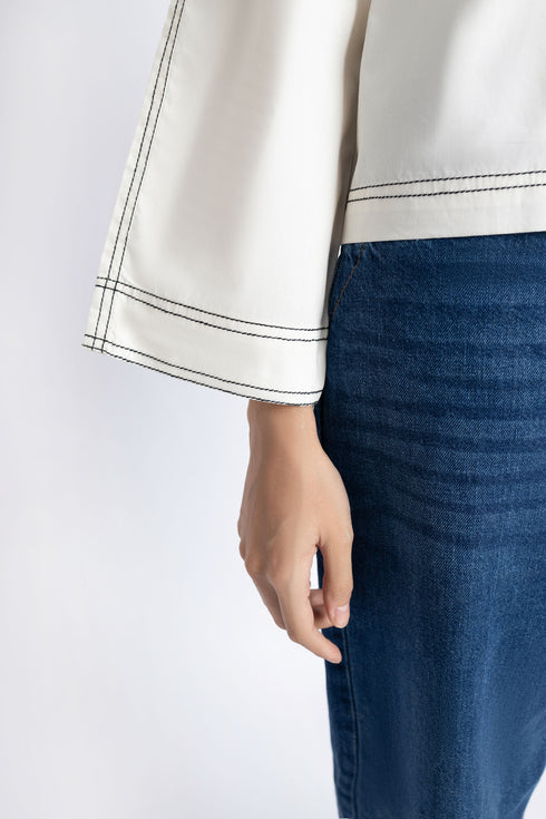 The Vanilla Boxy Crop Shirt