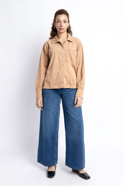 The Tan Loose Fit Shirt