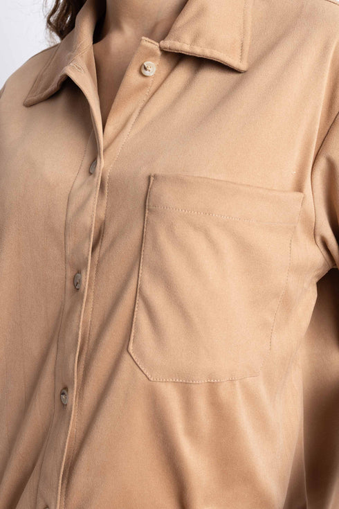 The Tan Loose Fit Shirt