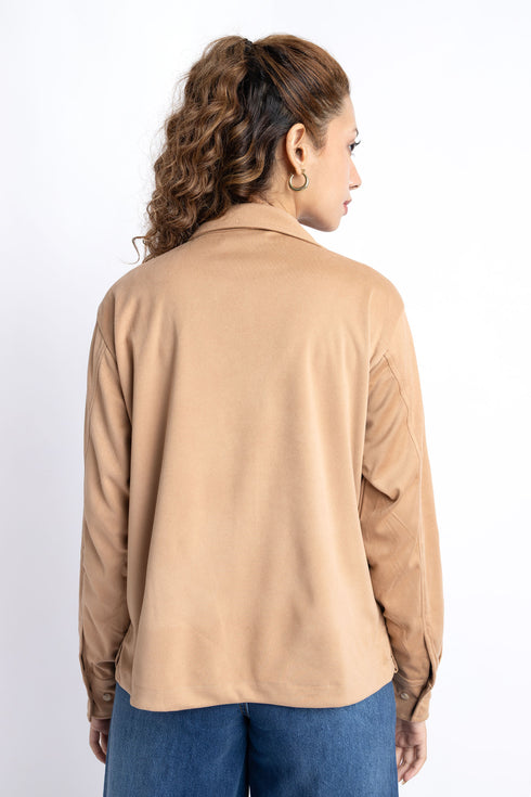 The Tan Loose Fit Shirt