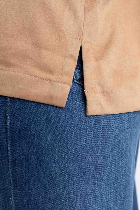 The Tan Loose Fit Shirt