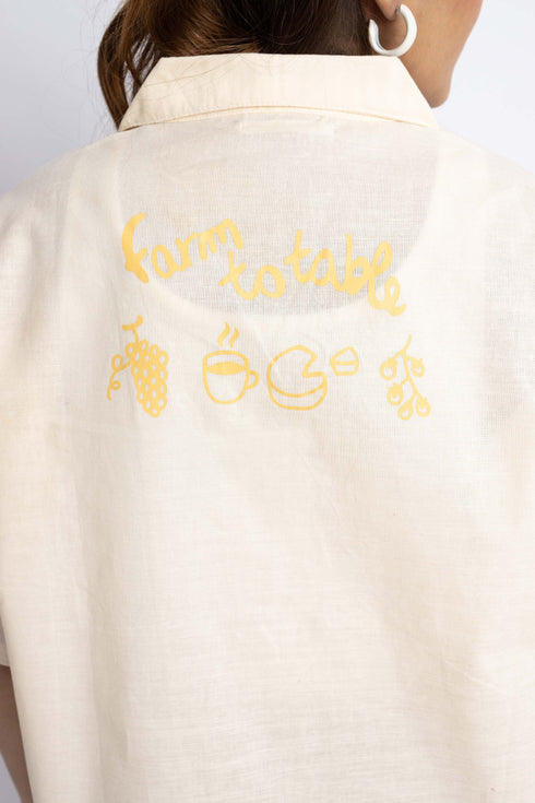 The Vanilla Oversized Cuban Collar Shirt