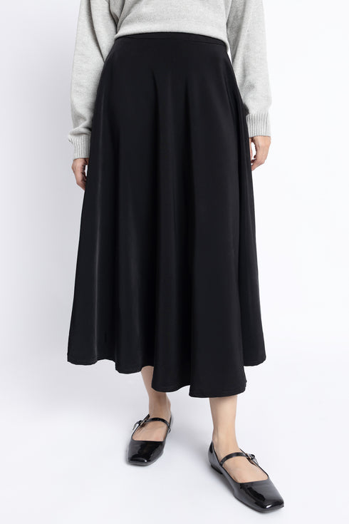 The Black Full Circle Skirt