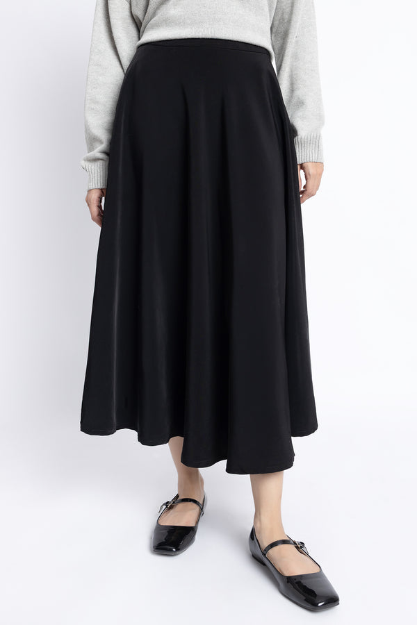 The Black Full Circle Skirt