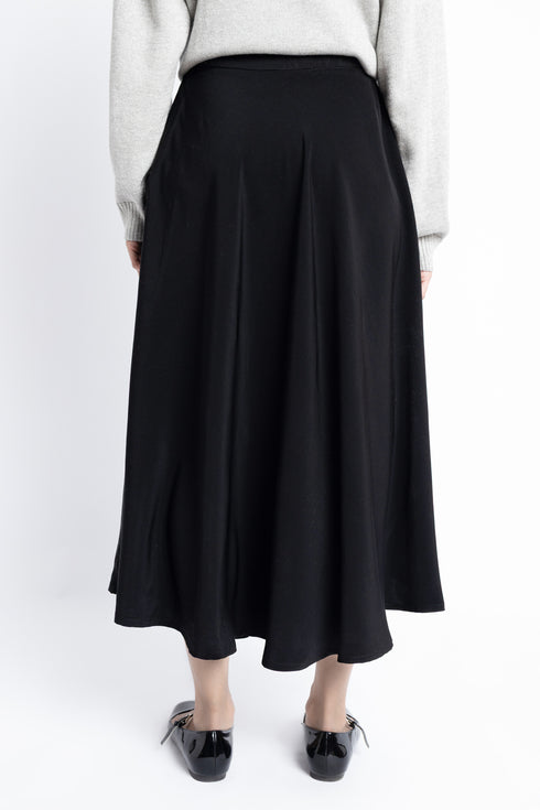 The Black Full Circle Skirt