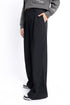 Black Pleated Wide Leg Pants