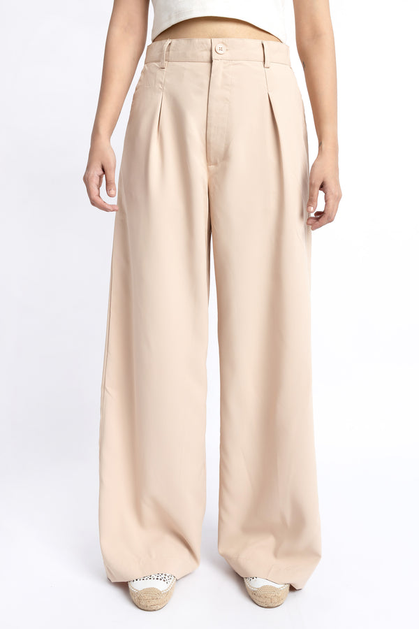 Wide Leg Pleated Pants