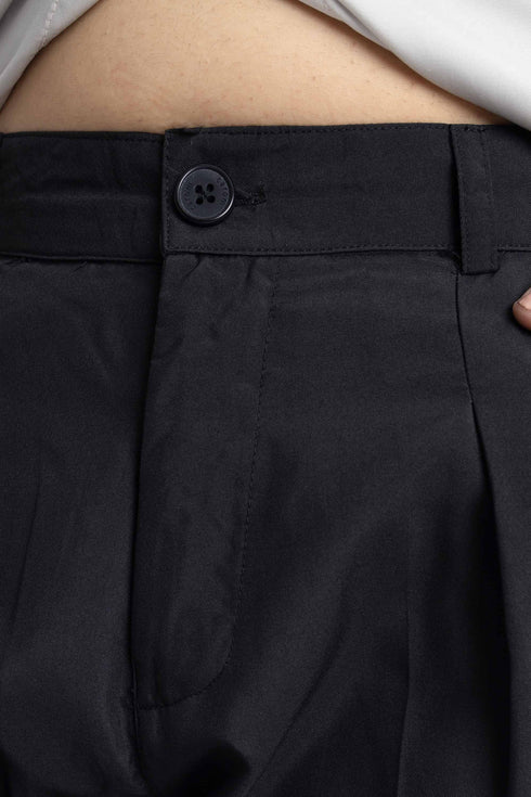 The Black Straight Fit Pants