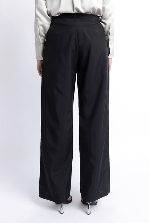 The Black Straight Fit Pants
