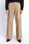 The Khaki Wide Leg Cargo Pants