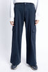 The Navy Wide Leg Cargo Pants