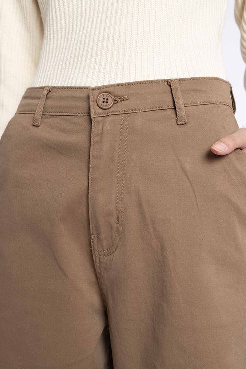 The Dark Oak Wide Leg Pants