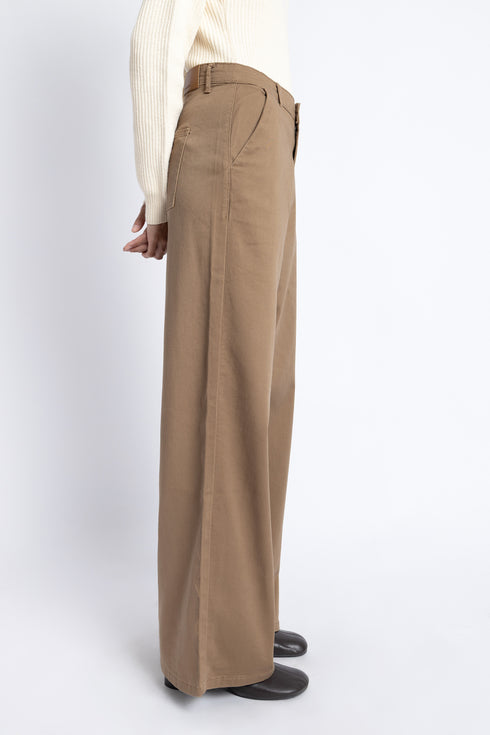 The Dark Oak Wide Leg Pants