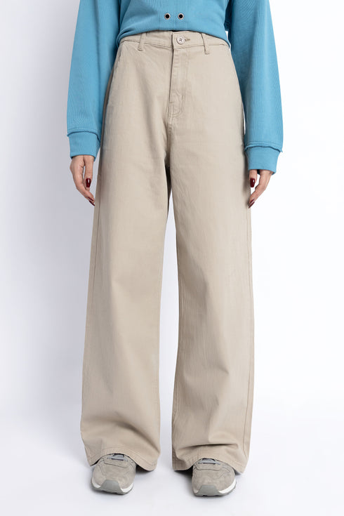The Beige Wide Leg Pants