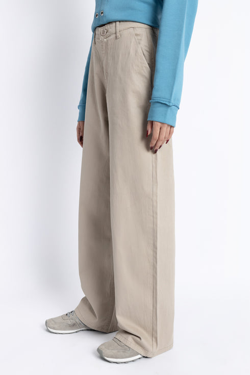 The Beige Wide Leg Pants